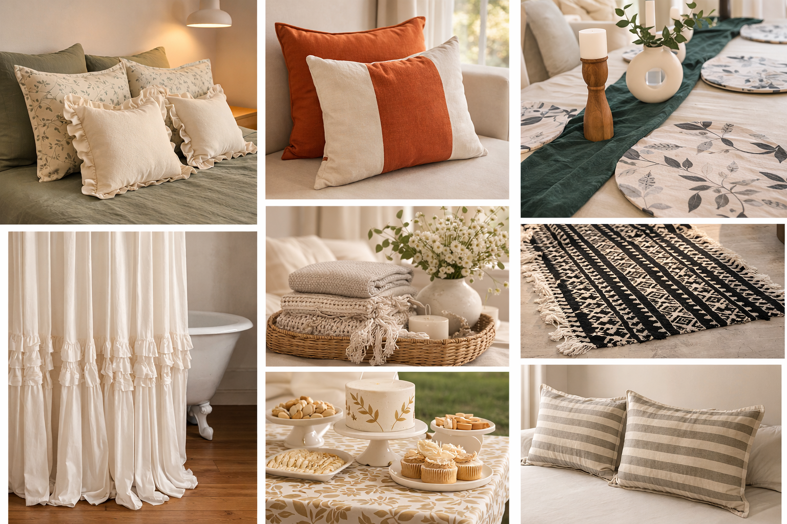Productos Vale Déco - almohadones, cortinas, manteles y más
